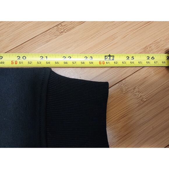 Gymshark Hoodie Womens Small Black Fraction Center Logo Lounge Gym Essentials - Picture 6 of 10